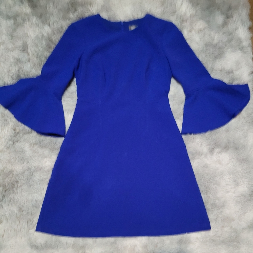 Vince Camuto Royal Blue Long Sleeve Dress